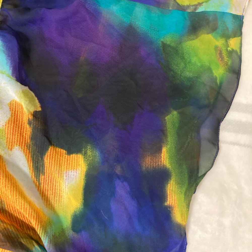 Ashley Stewart Women’s Dress Multicolor Bell Sleeveles Sz20 - Picture 11 of 15